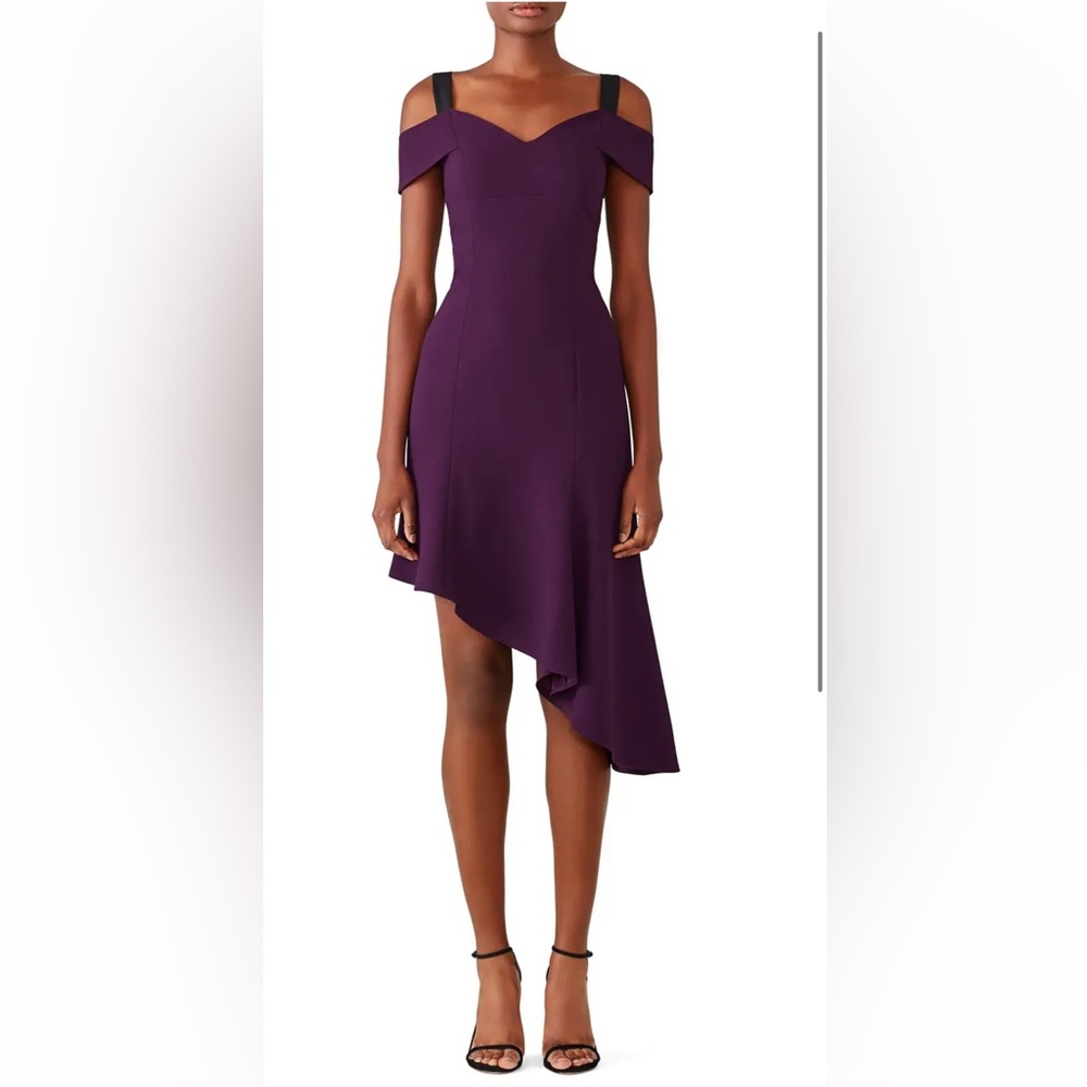 Slate & Willow Lyndsey Asymmetrical hem cocktail dress